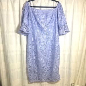 Elegant Nanette Lepore Lavender Lace Off-Shoulder Dress NWOT